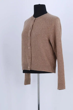 Cardigan Eric Bompard Caramel en Cachemire