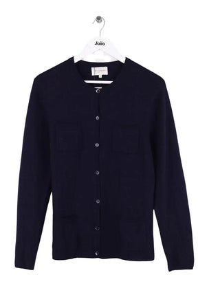 Cardigan Eric Bompard Marine en Cachemire, taille XL - Seconde Main