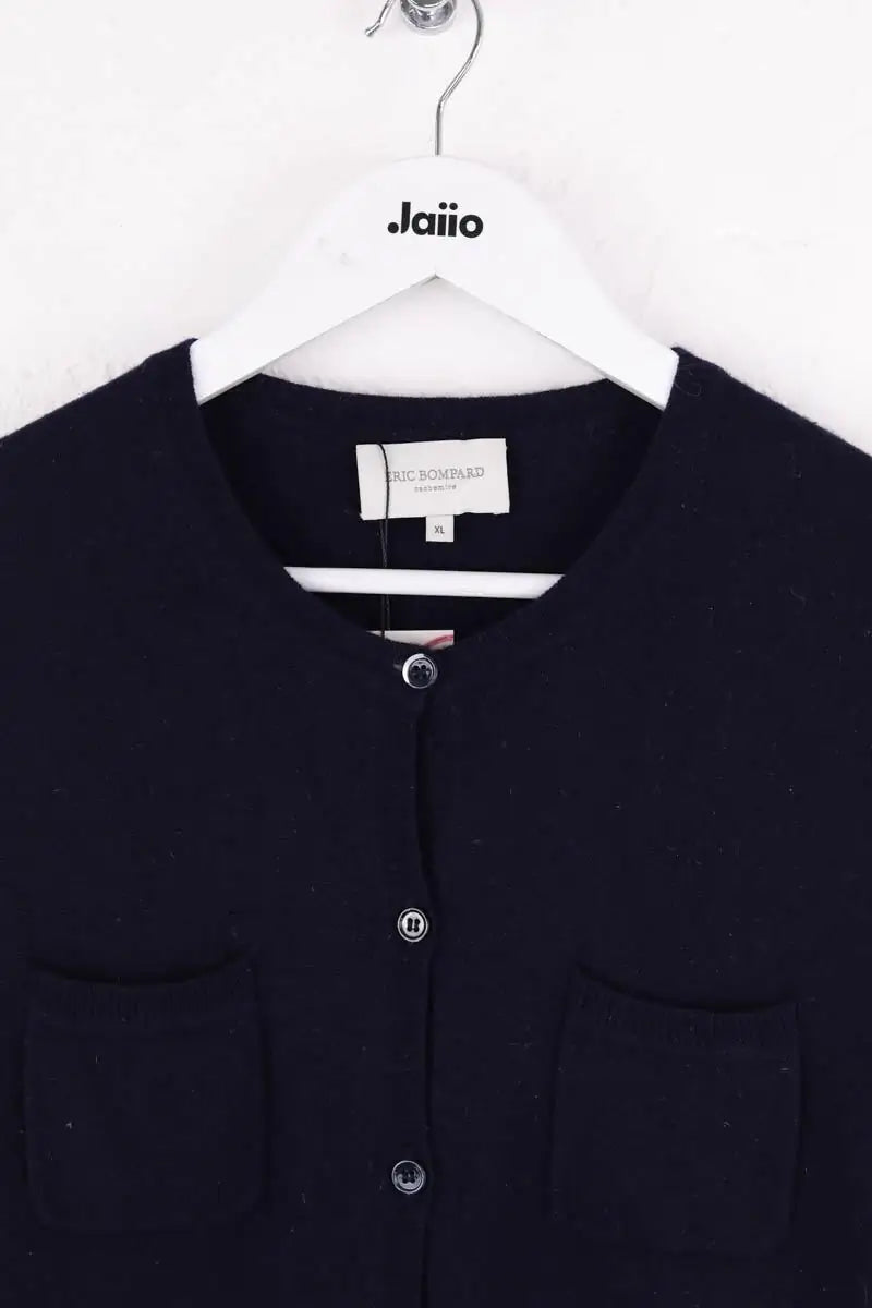 Cardigan Eric Bompard Marine en Cachemire