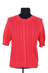 Cardigan Eric Bompard Rouge en Coton, taille M - Seconde Main
