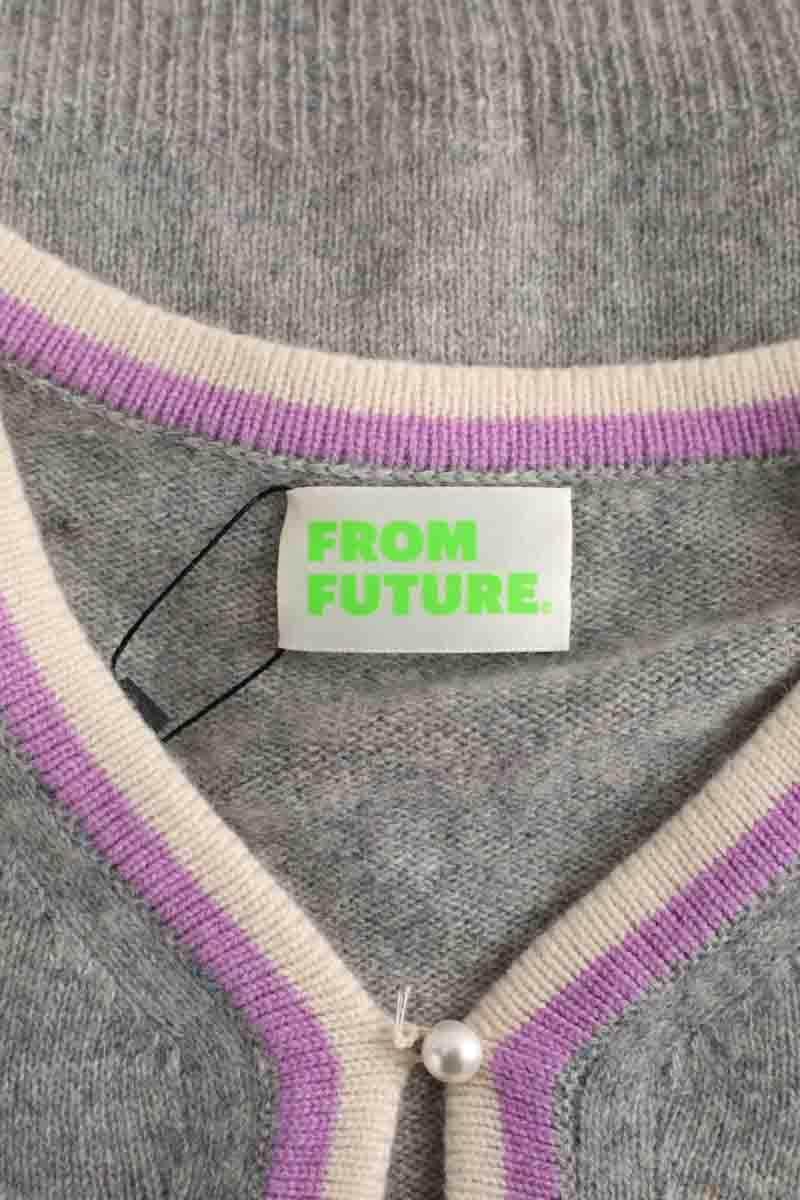 Cardigan From Future Gris en Cachemire