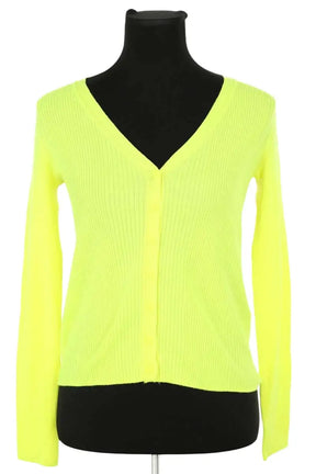 Cardigan From Future Jaune en Laine, taille S - Seconde Main
