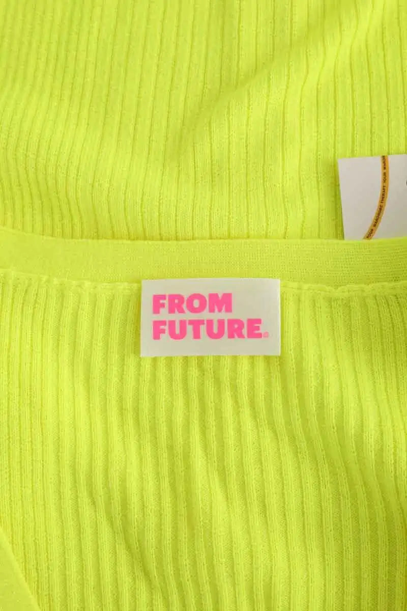 Cardigan From Future Jaune en Laine