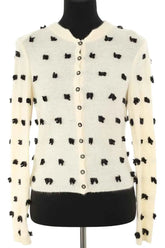 Cardigan John Galliano Beige en Laine, taille S - Seconde Main