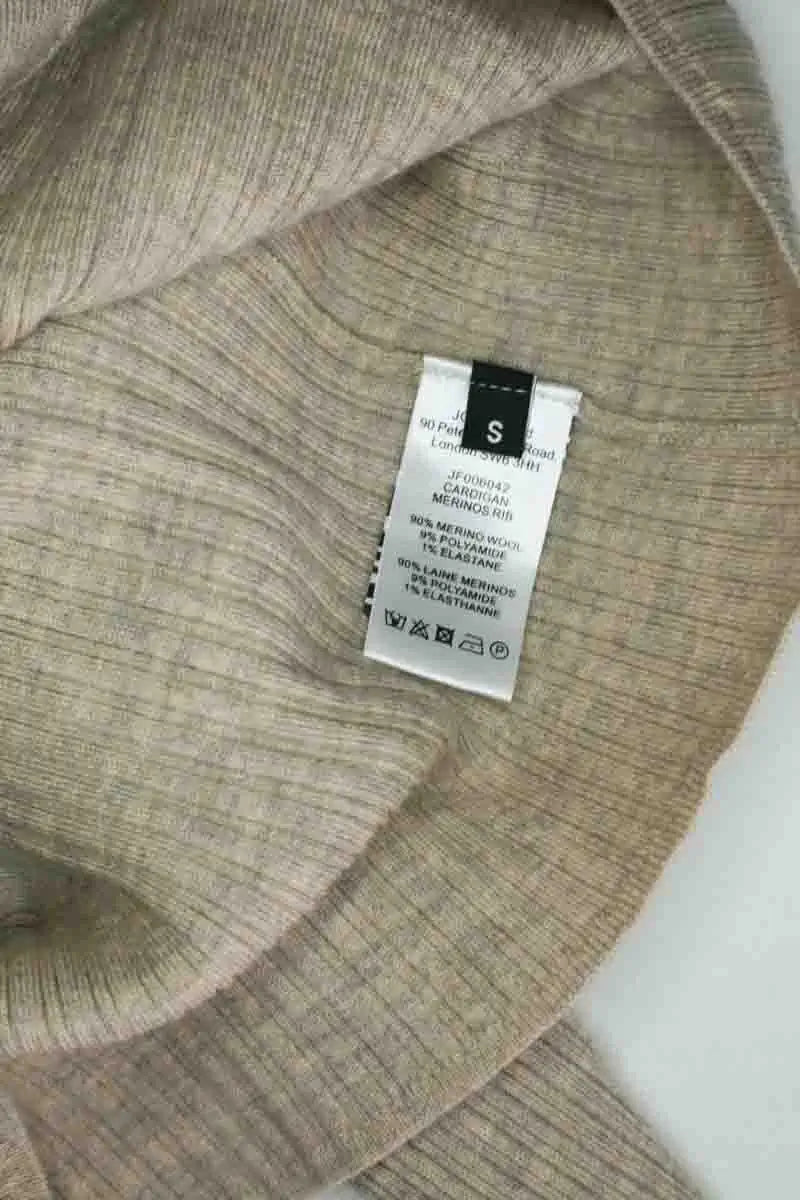 Cardigan Joseph Beige en Laine