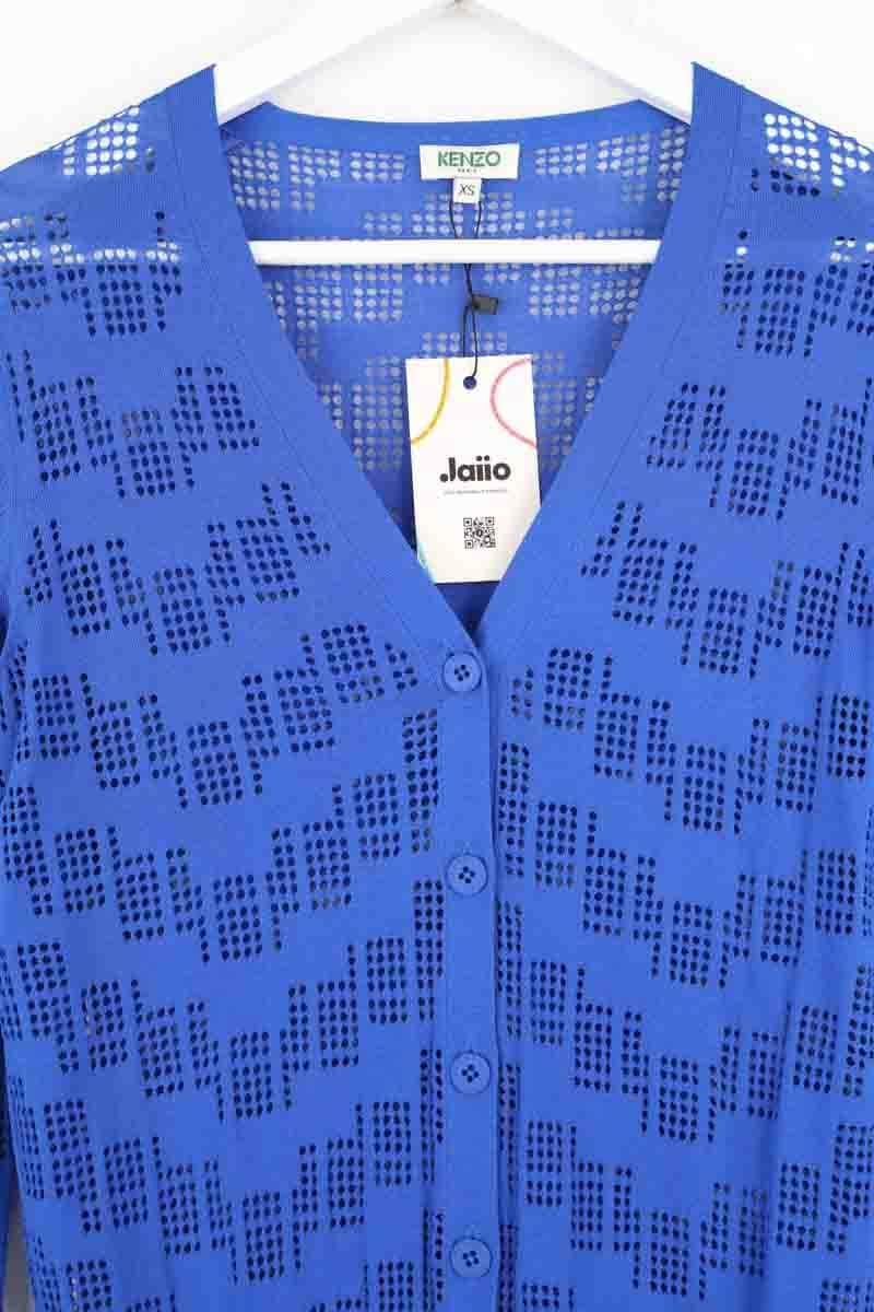 Cardigan Kenzo Bleu en Synthétique