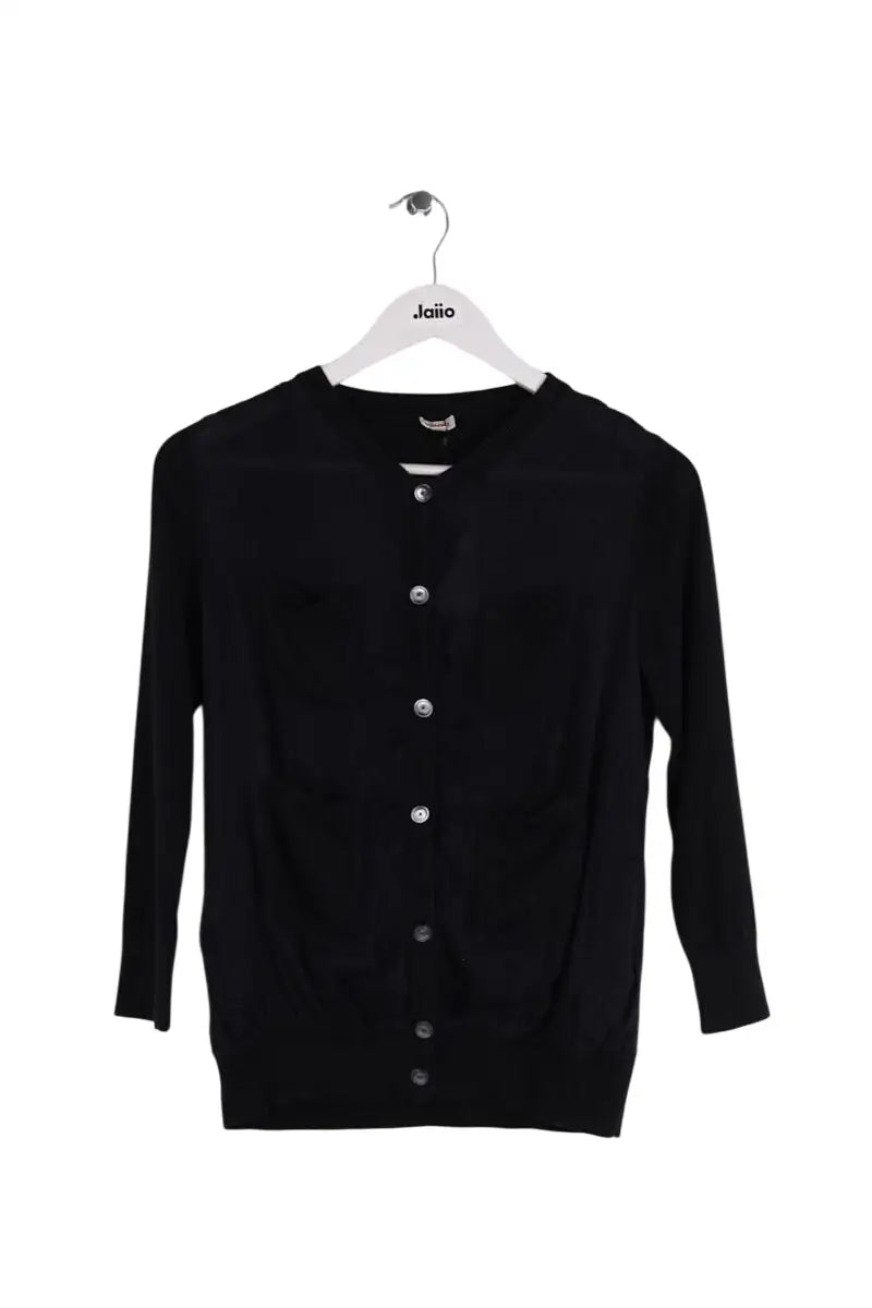 Cardigan Kenzo Noir en Soie, taille S - Seconde Main