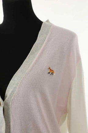 Cardigan Kitsuné Rose en Laine