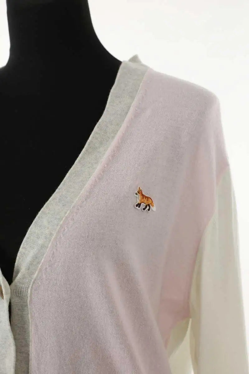Cardigan Kitsuné Rose en Laine