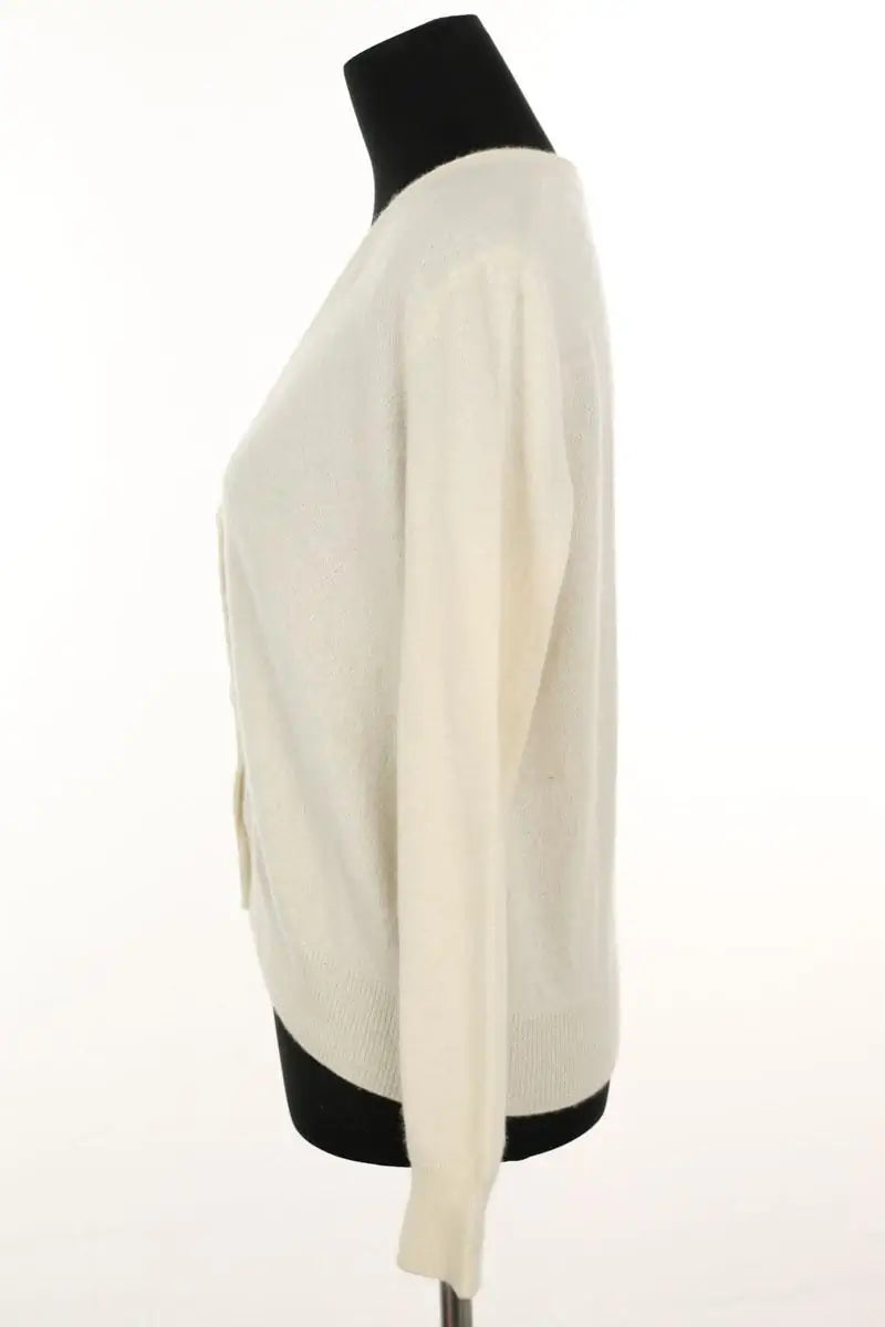 Cardigan Kujten Ecru en Cachemire