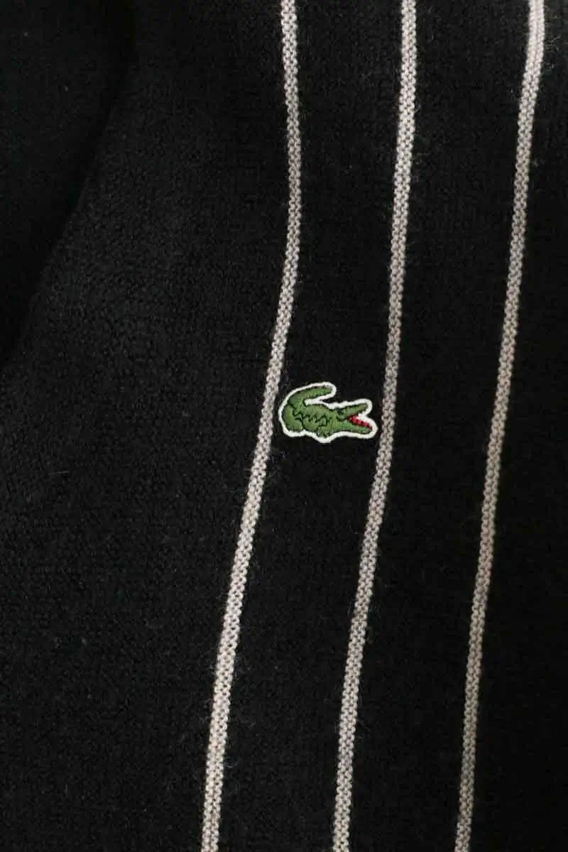Cardigan Lacoste Noir en Laine