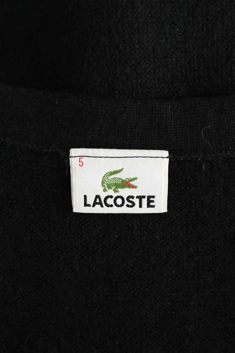 Cardigan Lacoste Noir en Laine