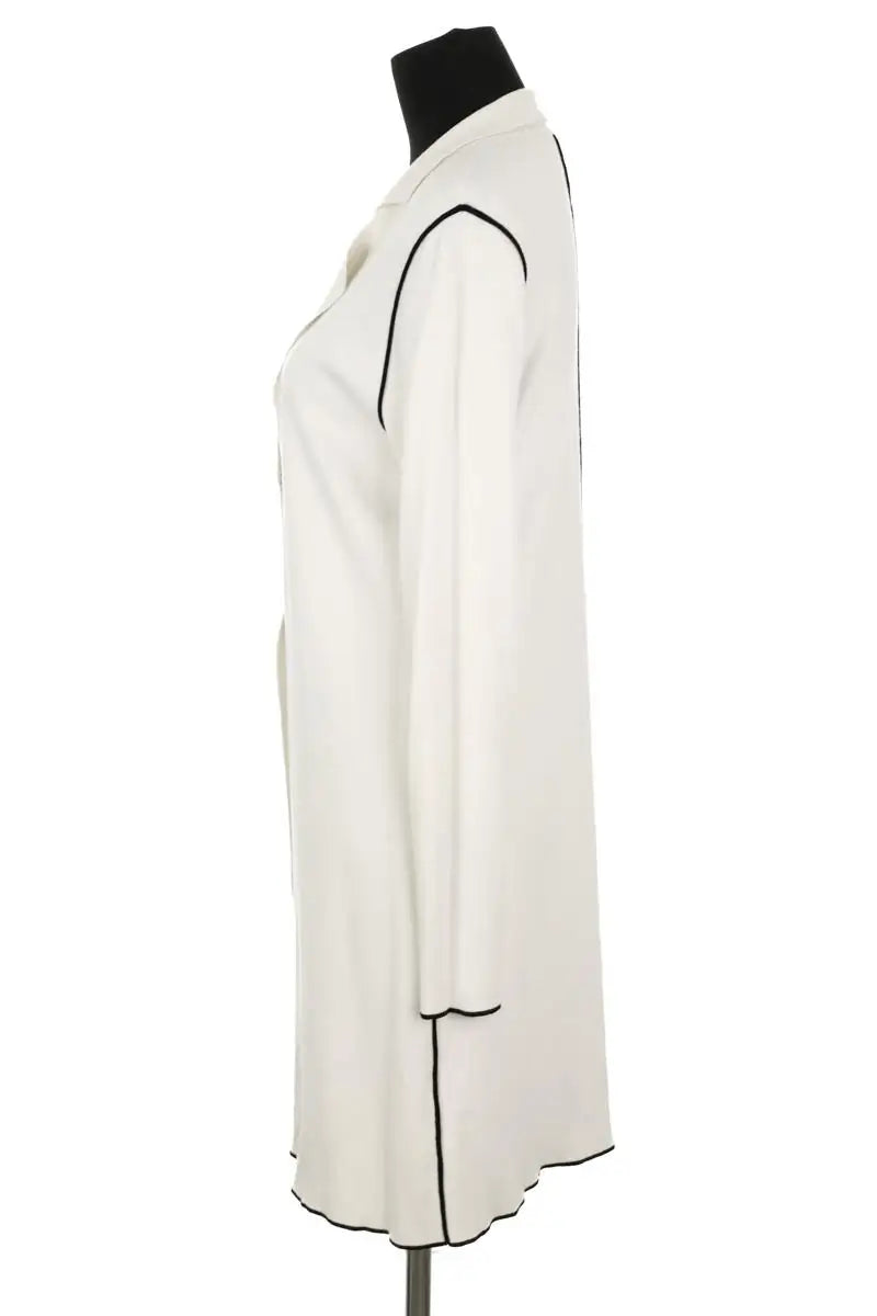 Cardigan long Marella Blanc en Synthétique