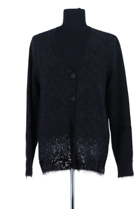 Cardigan Louis Vuitton Noir en Laine, taille M - Seconde Main