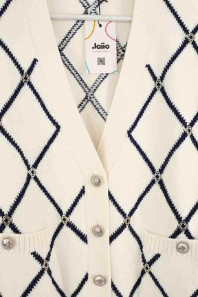 Cardigan Maje Blanc en Synthétique