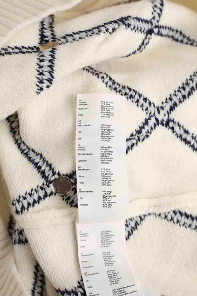 Cardigan Maje Blanc en Synthétique