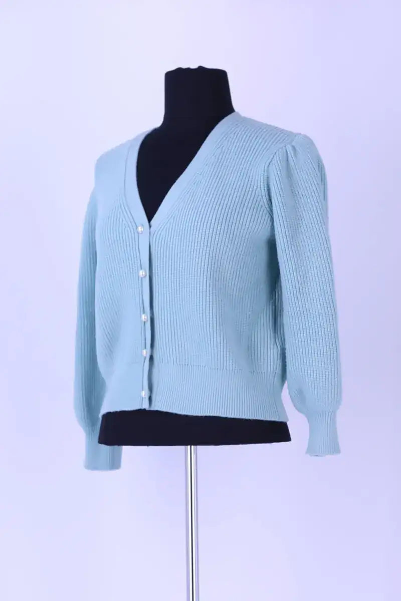 Cardigan Maje Bleu en Coton