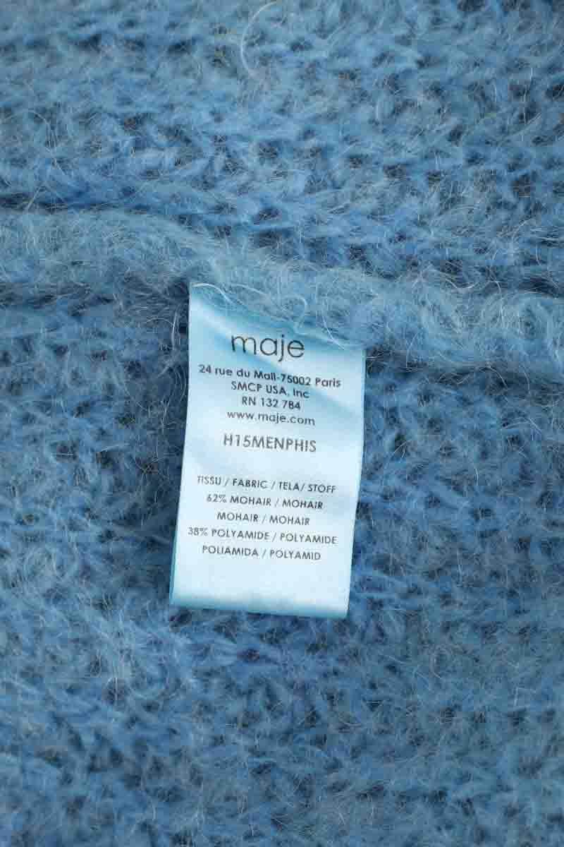 Cardigan Maje Bleu en Laine