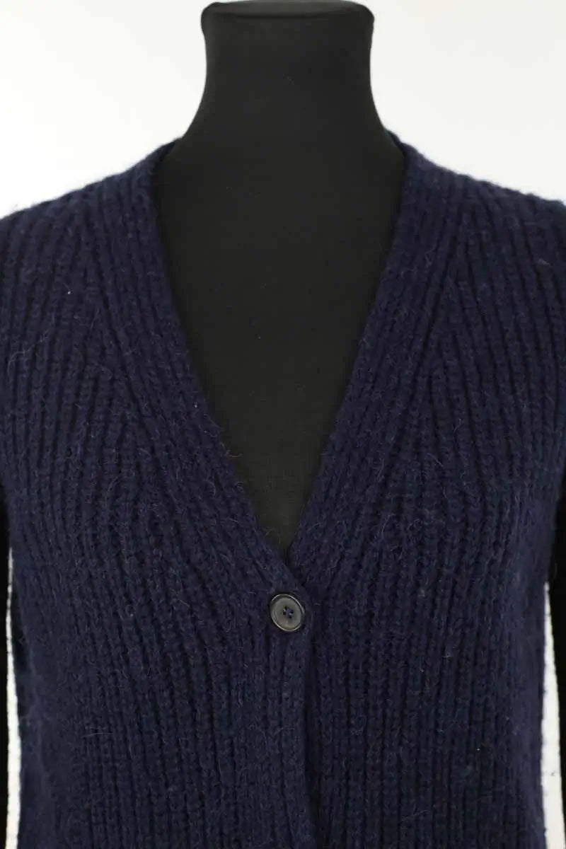 Cardigan Maje Bleu en Synthétique