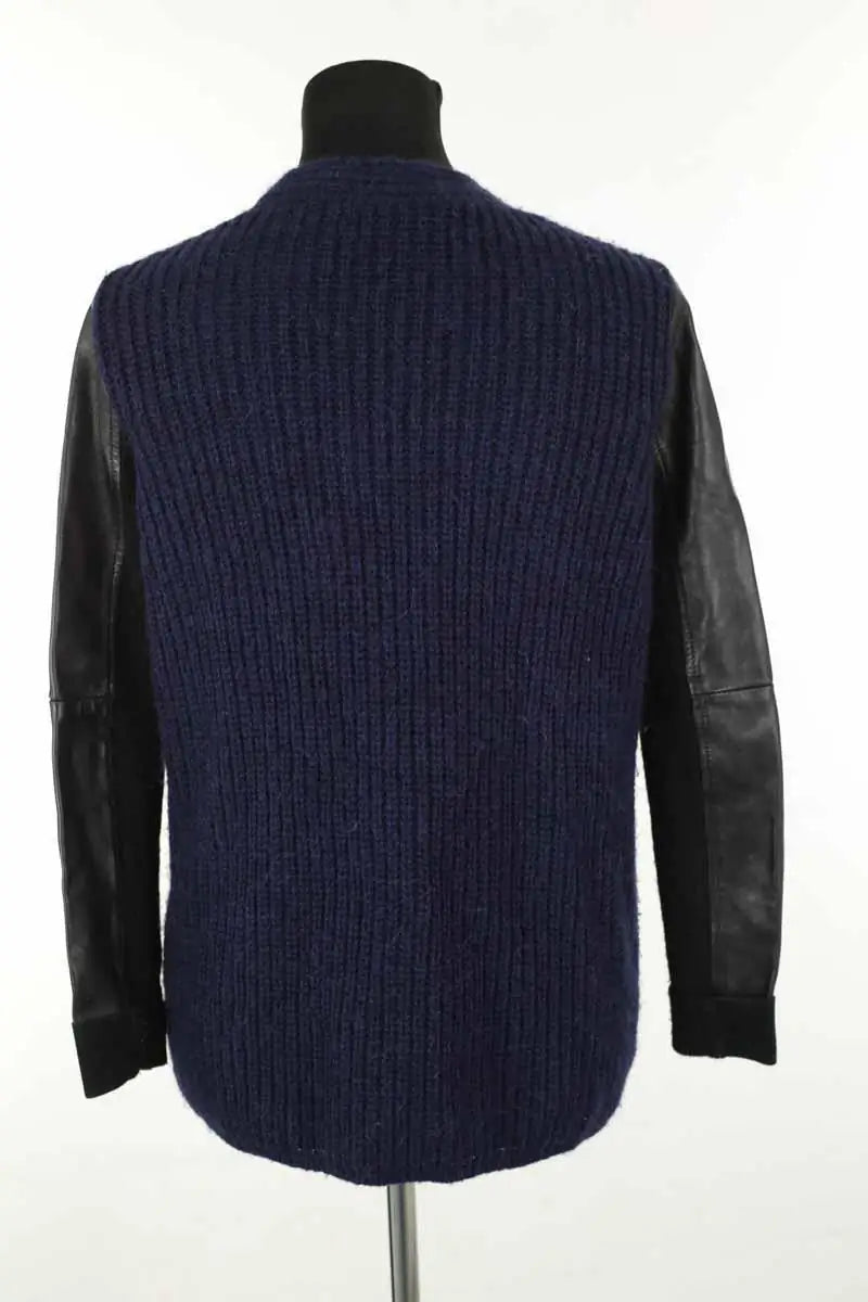 Cardigan Maje Bleu en Synthétique