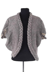 Cardigan Maje Gris en Laine, taille M - Seconde Main
