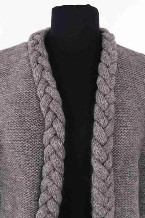 Cardigan Maje Gris en Laine