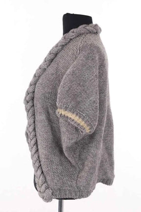 Cardigan Maje Gris en Laine