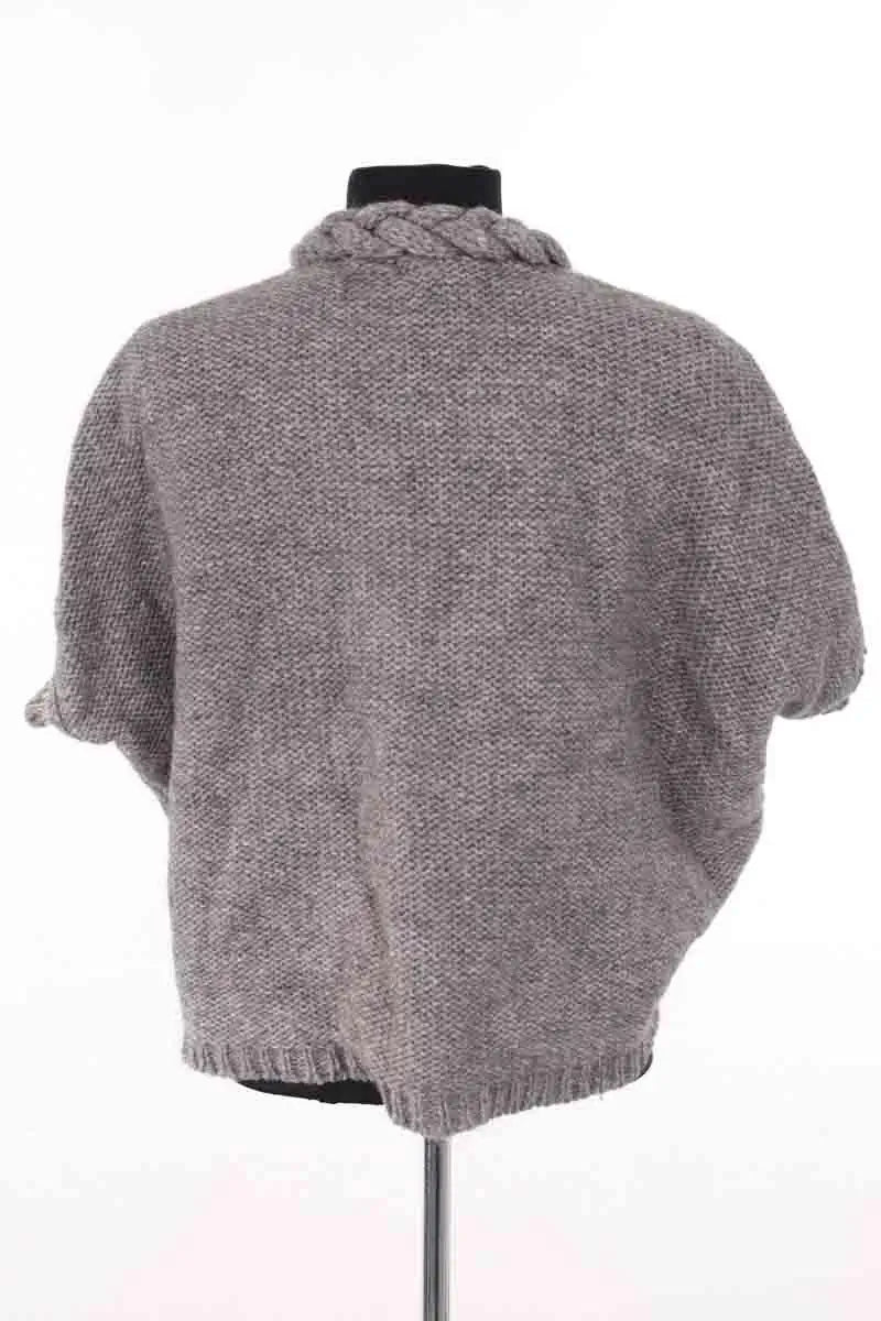 Cardigan Maje Gris en Laine