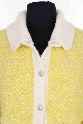 Cardigan Maje Jaune en Synthétique