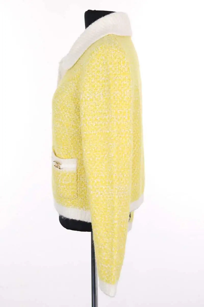 Cardigan Maje Jaune en Synthétique