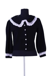 Cardigan Maje Noir en Coton, taille S - Seconde Main