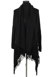 Cardigan Maje Noir en Laine, taille S - Seconde Main