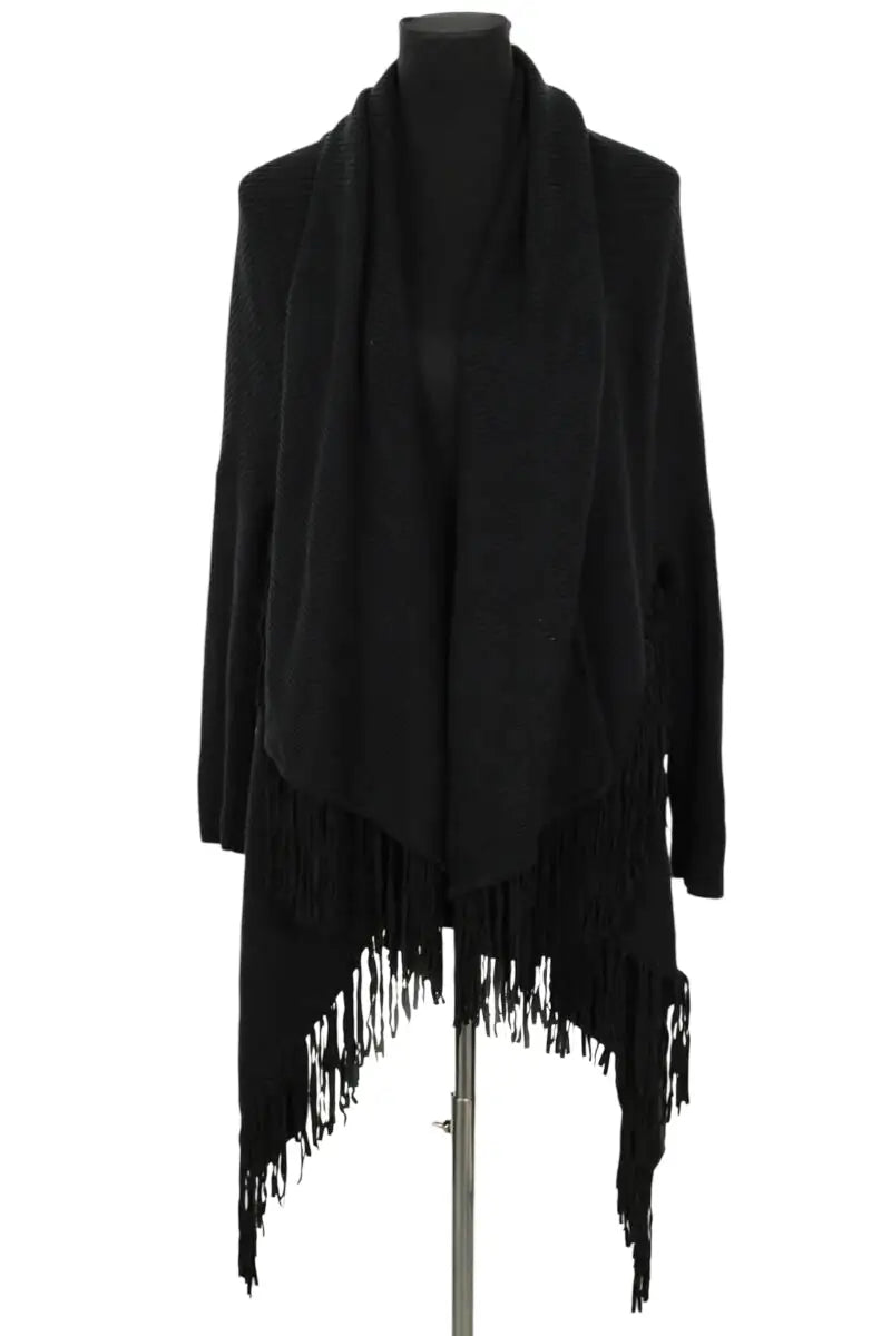 Cardigan Maje Noir en Laine, taille S - Seconde Main