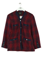 Cardigan Maje Rouge en Synthétique, taille M - Seconde Main