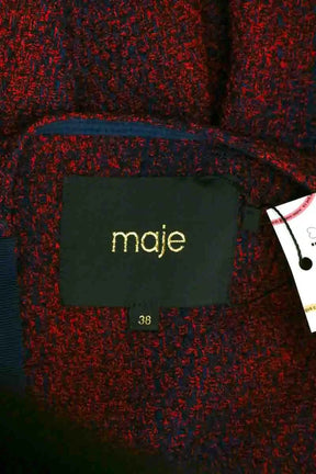 Cardigan Maje Rouge en Synthétique