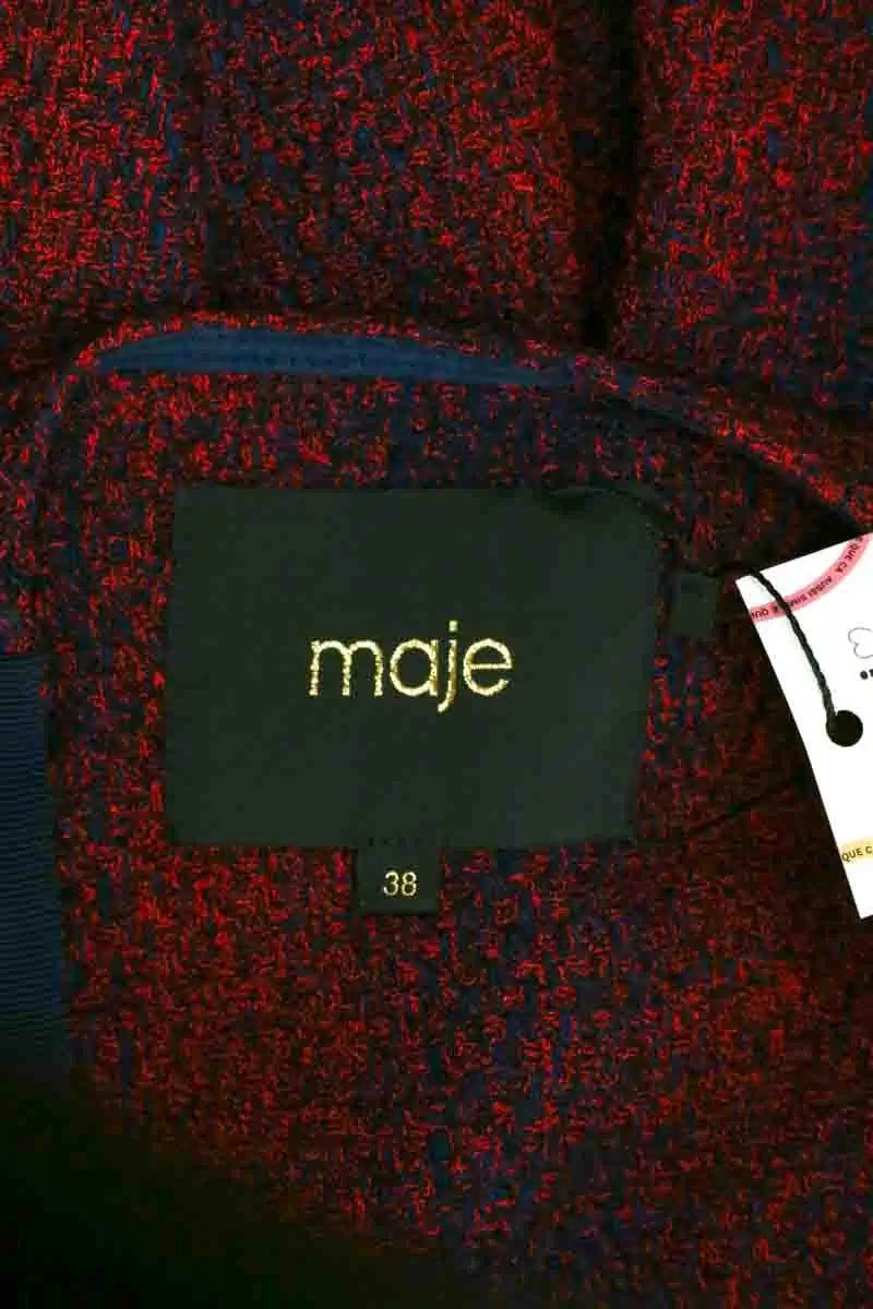 Cardigan Maje Rouge en Synthétique