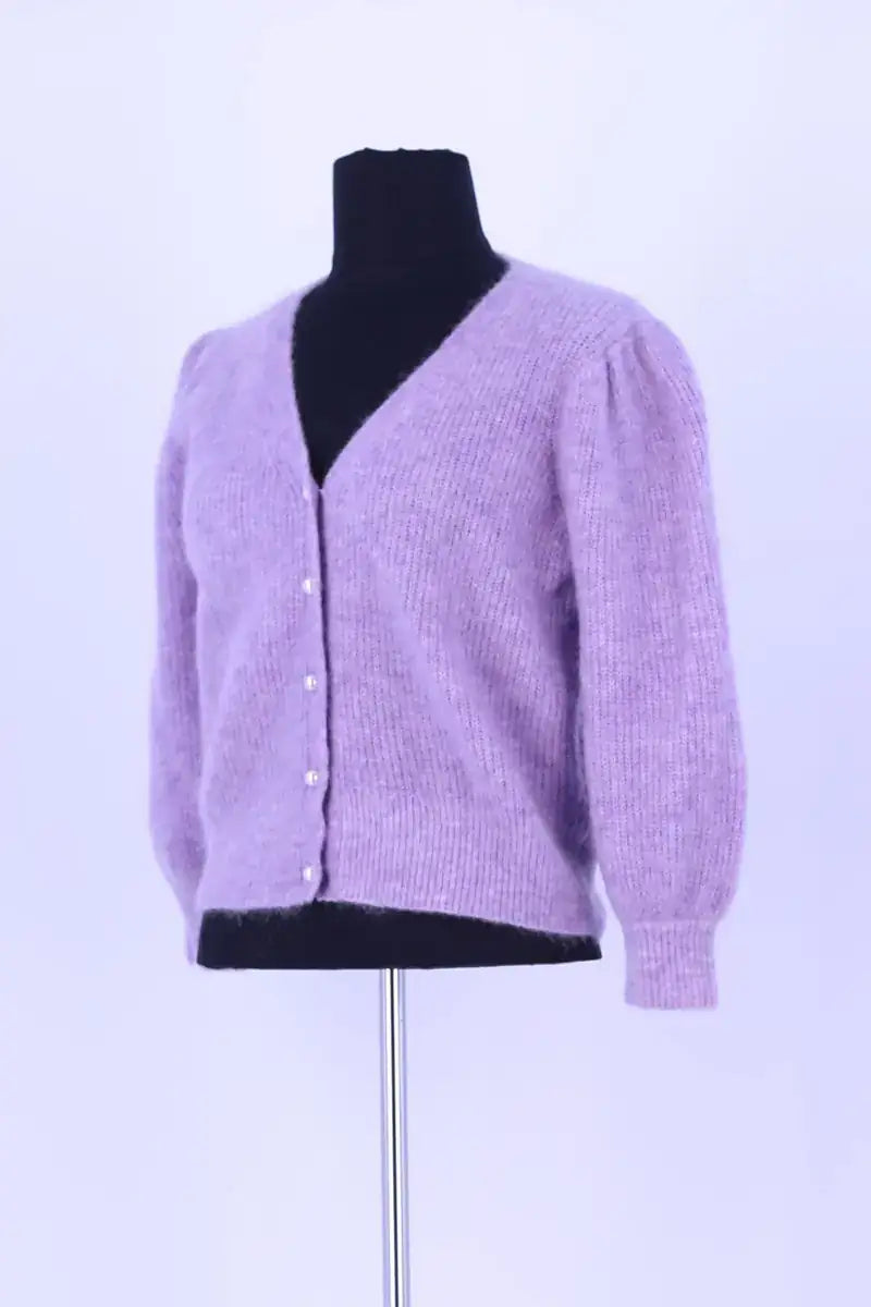 Cardigan Maje Violet en Laine