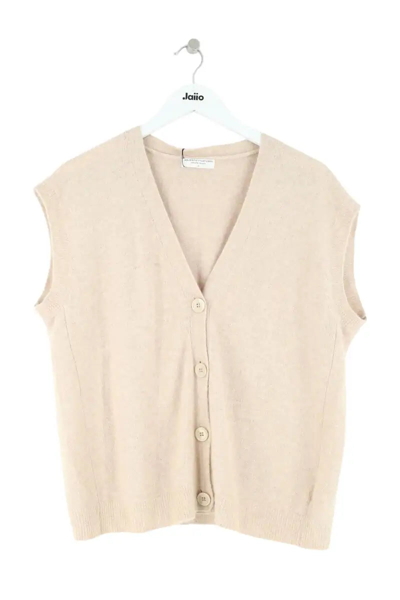 Cardigan Majestic Filatures Beige en Synthétique, taille M - Seconde Main