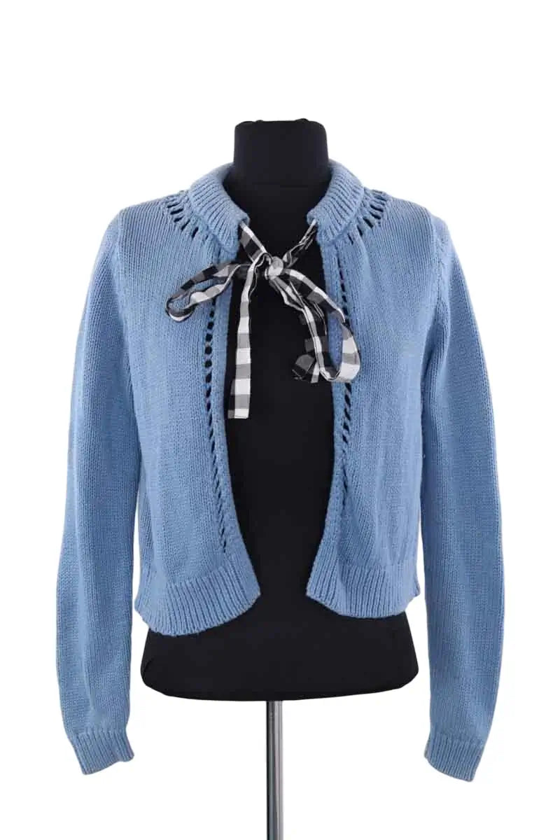 Cardigan Manoush Bleu en Coton, taille S - Seconde Main