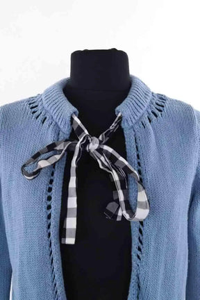 Cardigan Manoush Bleu en Coton