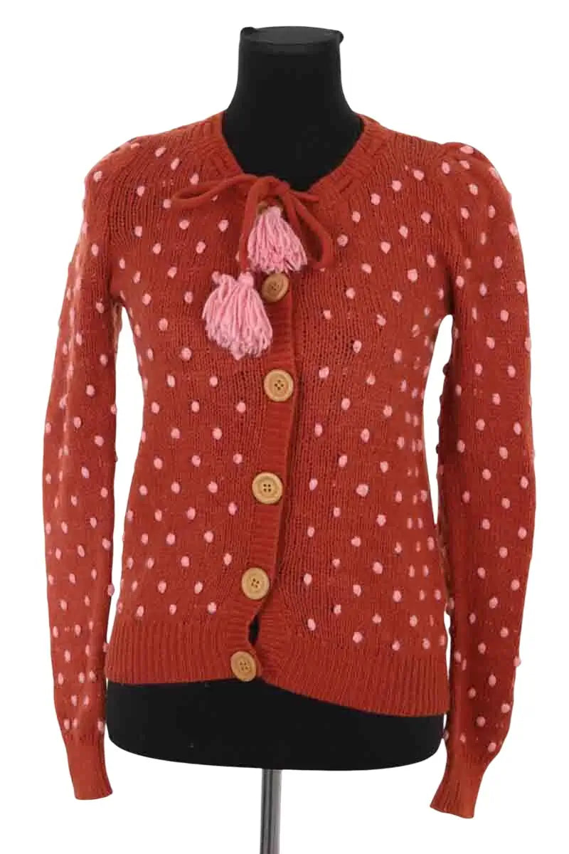 Cardigan Manoush Rose en Laine, taille L - Seconde Main