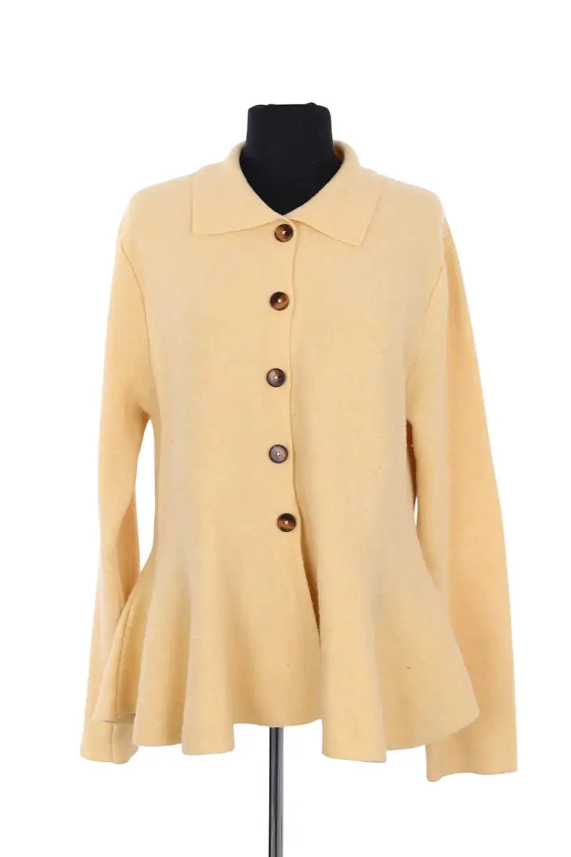 Cardigan Maria de la Orden Jaune en Laine, taille L - Seconde Main