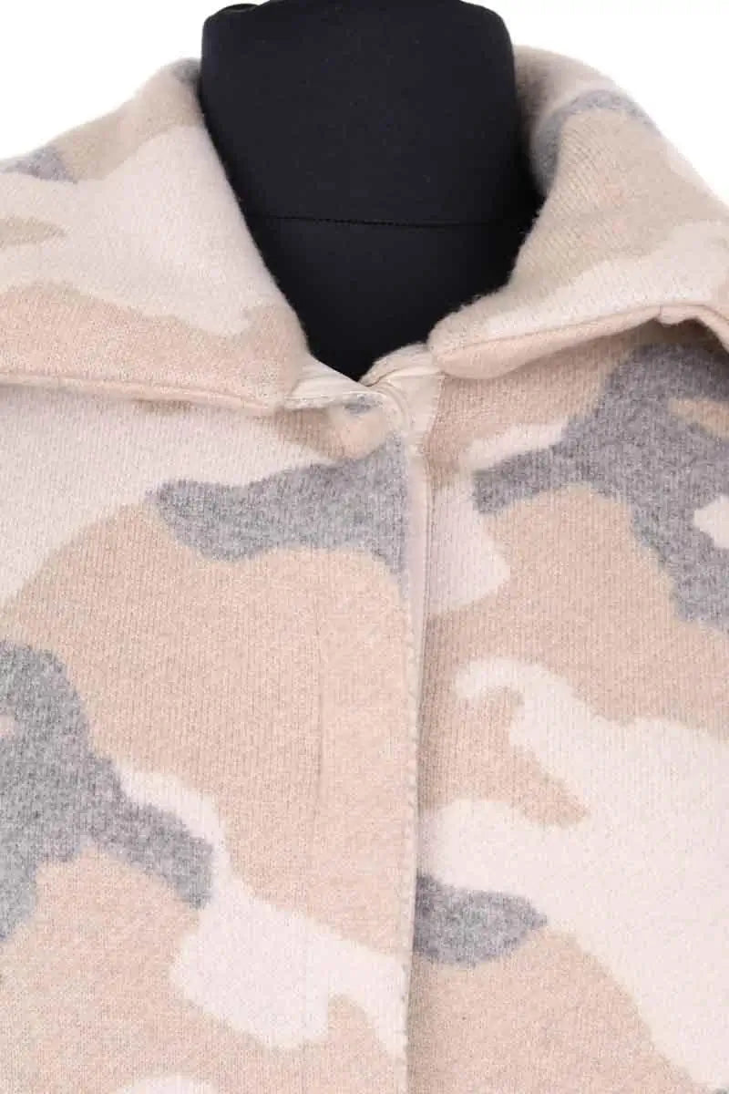 Cardigan Max & Moi Beige en Laine