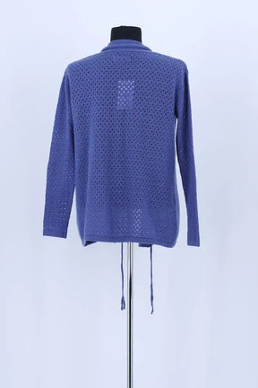 Cardigan Max & Moi Bleu en Laine