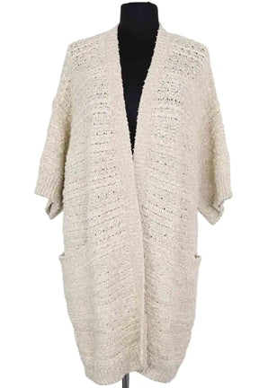 Cardigan Max Mara Ecru en Laine, taille XL - Seconde Main