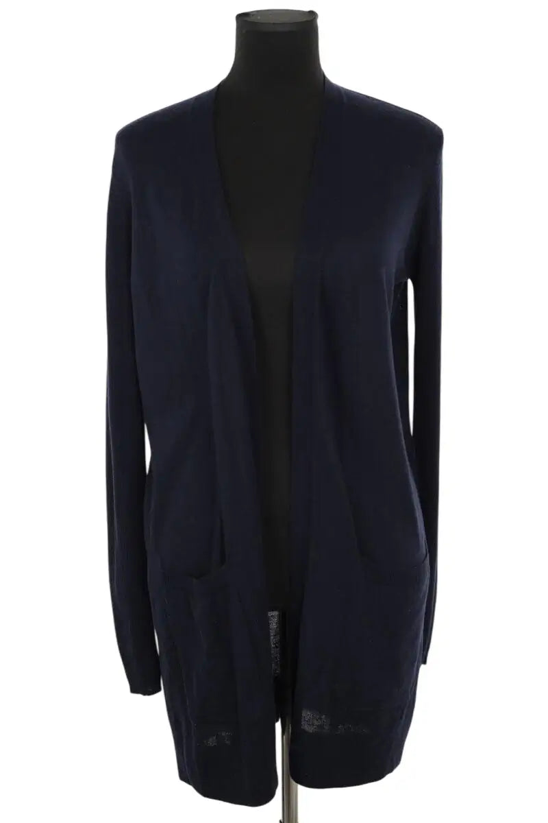 Cardigan Max Mara Marine en Laine, taille L - Seconde Main
