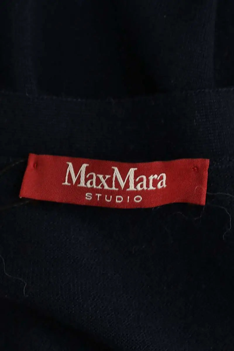 Cardigan Max Mara Marine en Laine