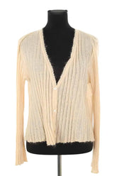 Cardigan Mes Demoiselles Beige en Laine, taille M - Seconde Main