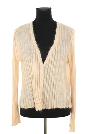 Cardigan Mes Demoiselles Beige en Laine, taille M - Seconde Main