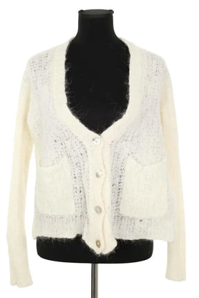 Cardigan Mes Demoiselles Blanc en Laine, taille S - Seconde Main